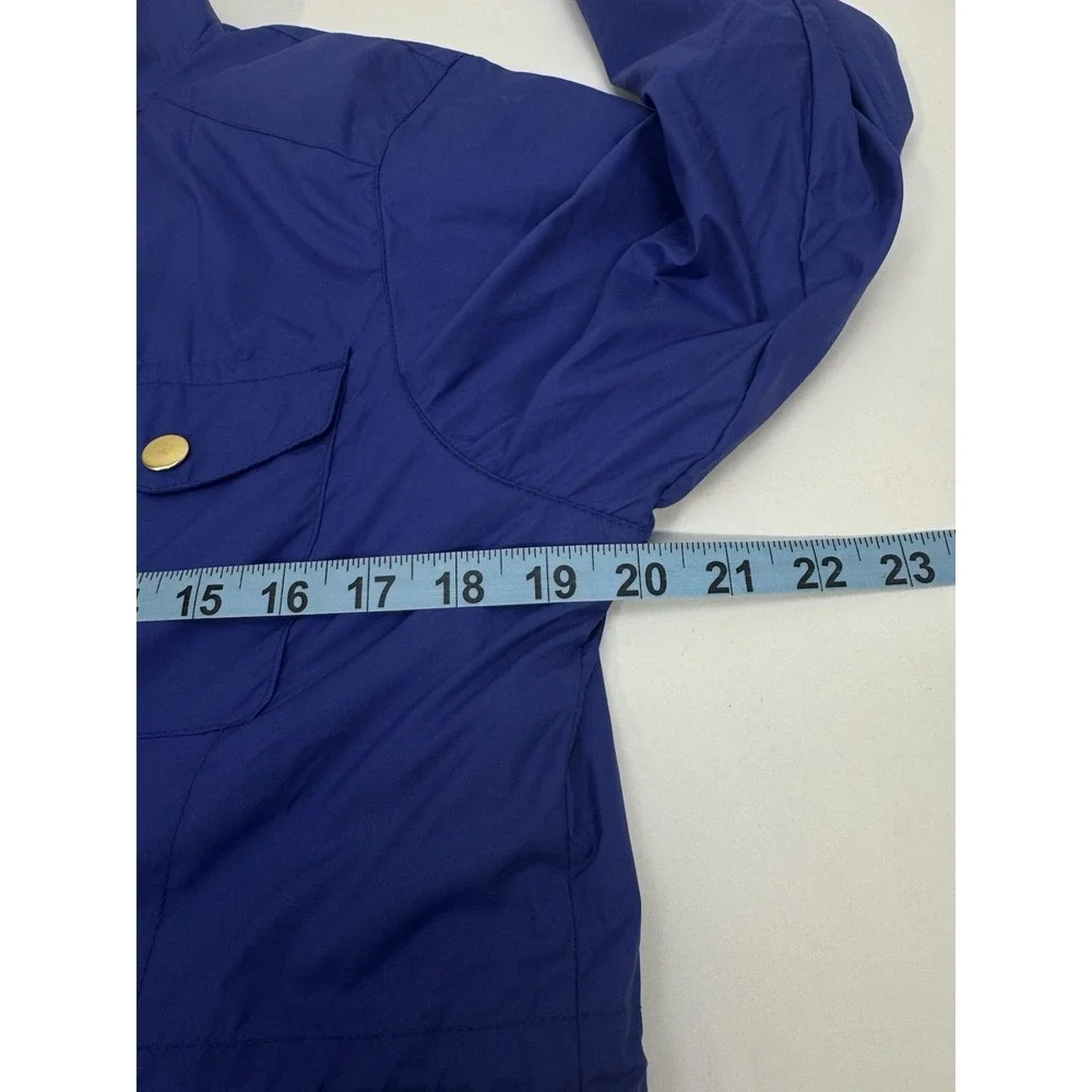 Peter Millar Women's Full Zip Lightweight Jacket Blue With Paisley Lining MEDIUM